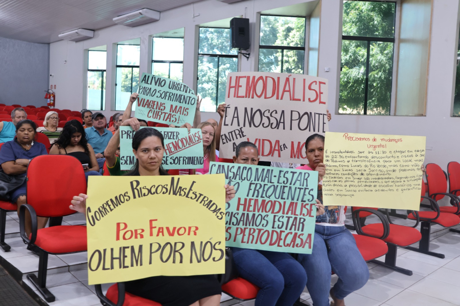 População cobra instalação de centro de hemodiálise em Lucas do Rio Verde durante sessão na Câmara