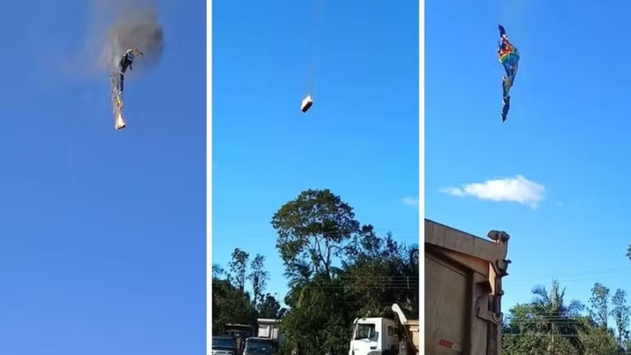 VÍDEO: Acidente com balão deixa 8 mortos e equipes seguem buscas por desaparecidos
