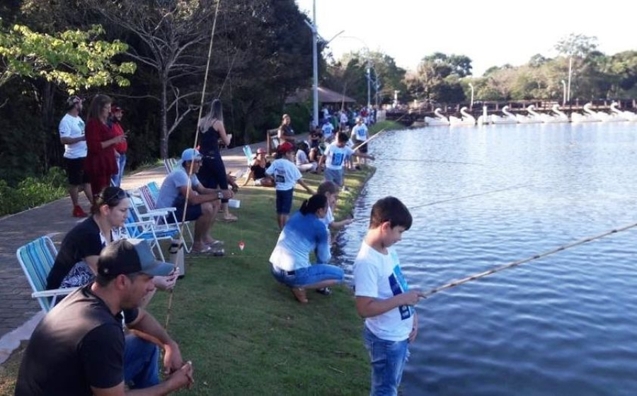 Pescaria Esportiva Mirim reúne 150 crianças no Lago Ernani Machado em Lucas do Rio Verde