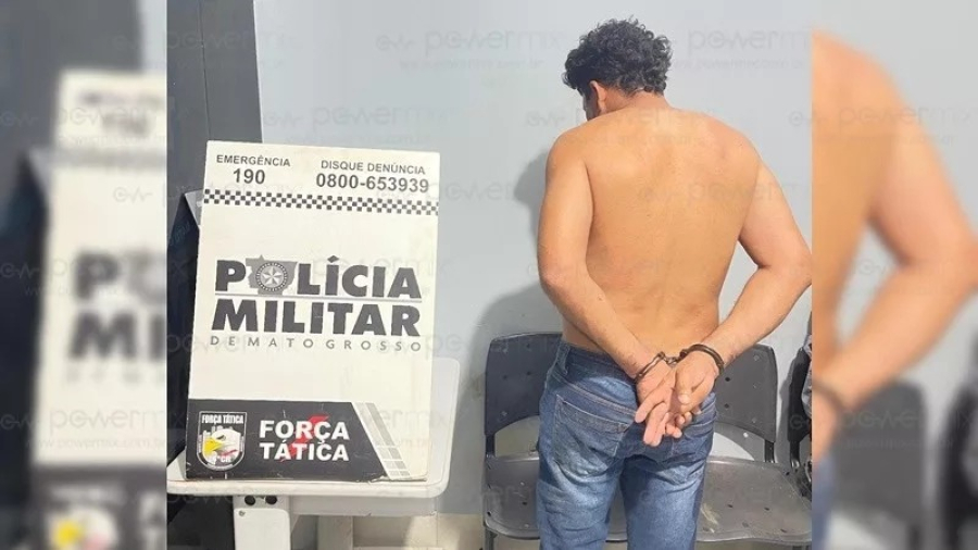 Polícia prende homem que tentou esfaquear esposa e vizinho 