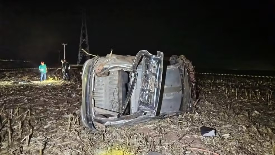 Motorista morre após capotamento na MT-449 entre Sorriso e Lucas do Rio Verde